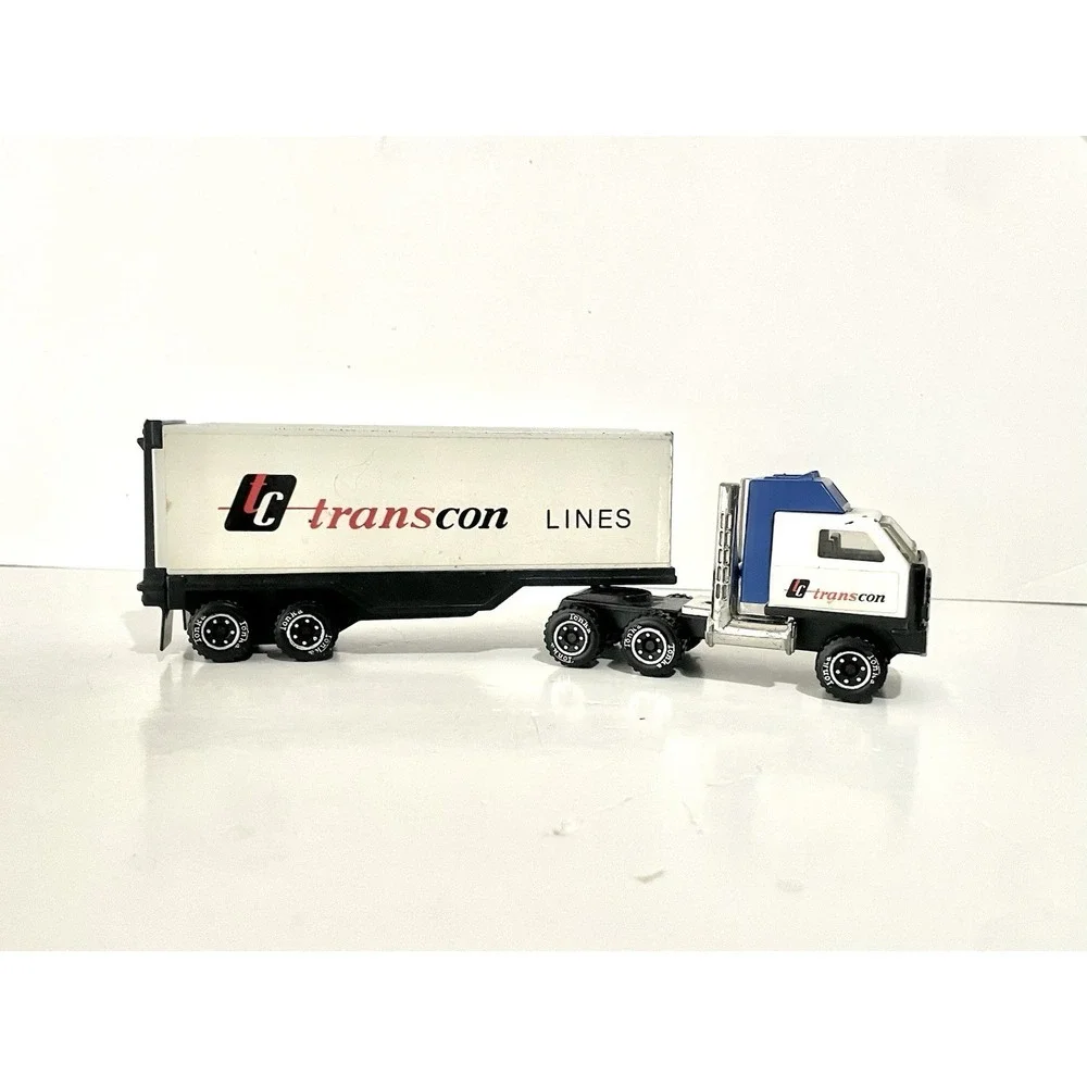 Vintage Tonka Mini Trans Con Lines Tractor Trailer Semi In Great Condition 10.5
